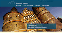 Desktop Screenshot of museum-holstentor.de